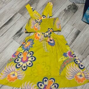 Anthropologie NWT beautiful vibrant floral dress size large